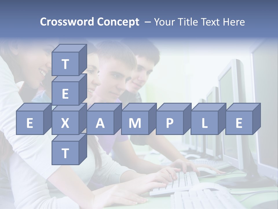 Diversity Computer Friends PowerPoint Template