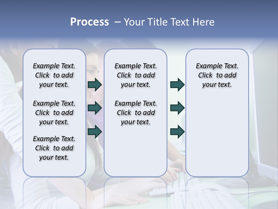 Diversity Computer Friends PowerPoint Template