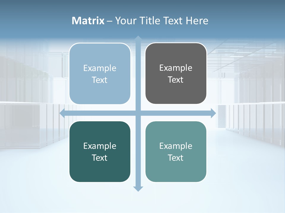 Futuristic Passage Inside PowerPoint Template