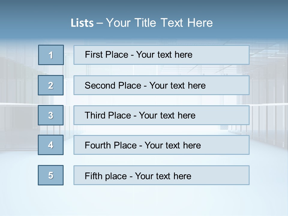 Futuristic Passage Inside PowerPoint Template