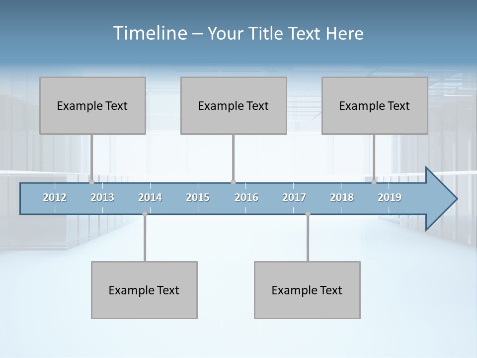 Futuristic Passage Inside PowerPoint Template