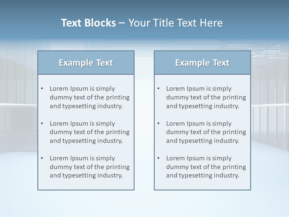 Futuristic Passage Inside PowerPoint Template