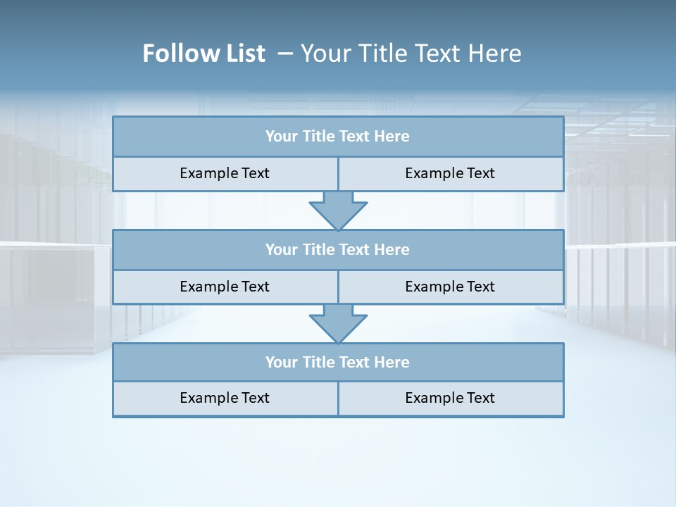 Futuristic Passage Inside PowerPoint Template