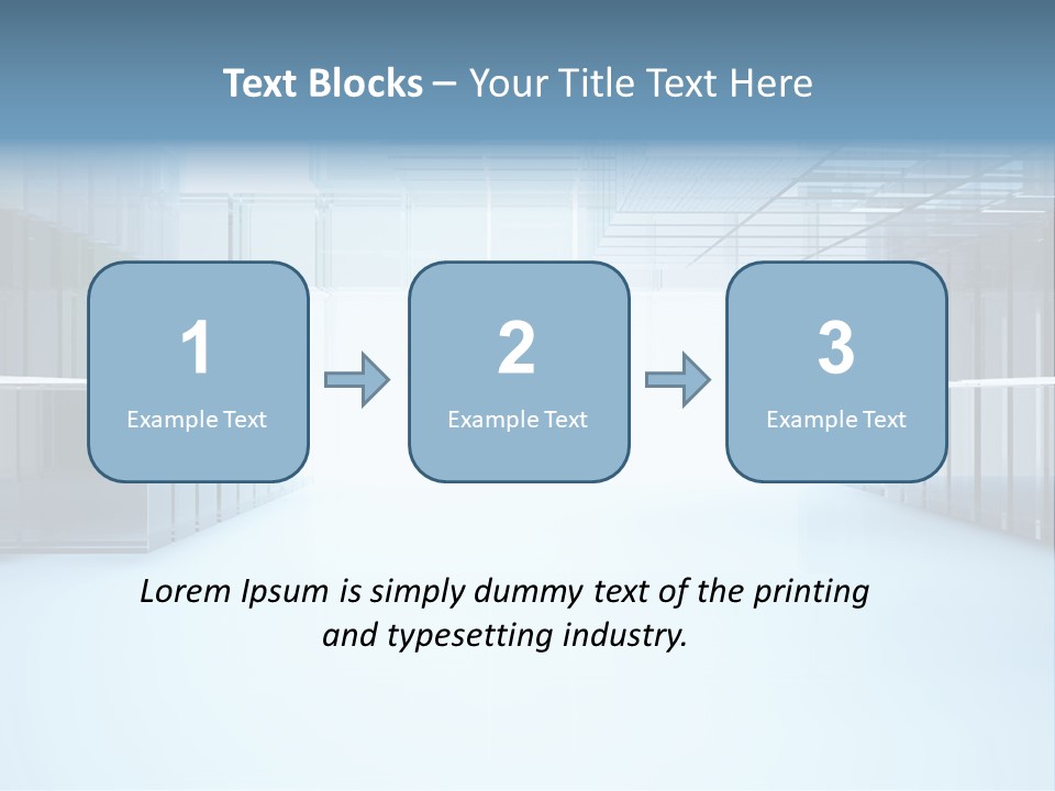 Futuristic Passage Inside PowerPoint Template