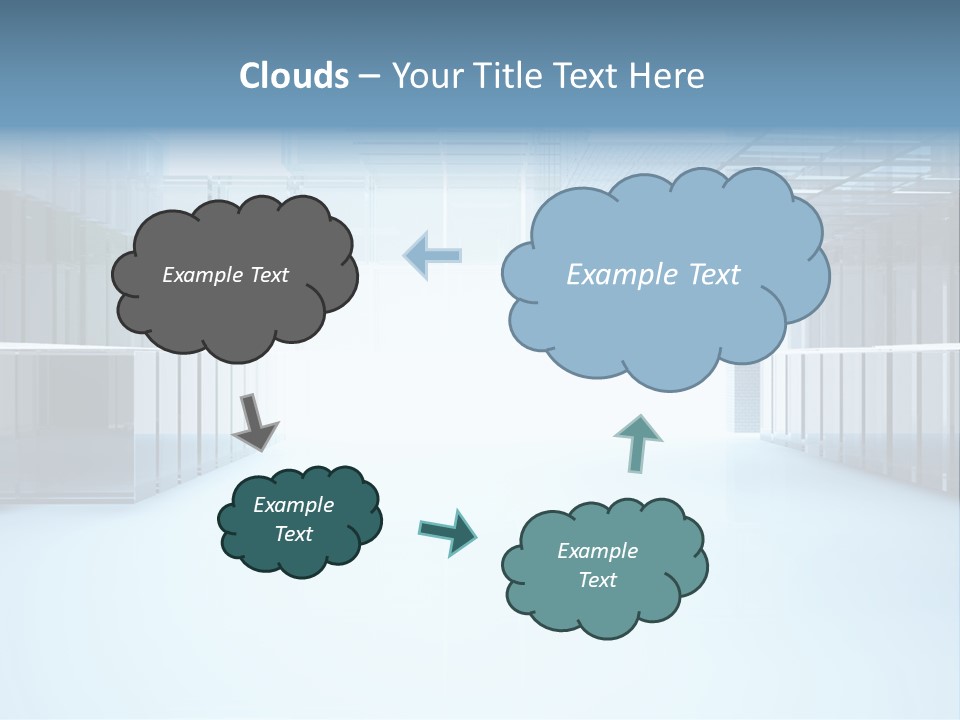 Futuristic Passage Inside PowerPoint Template
