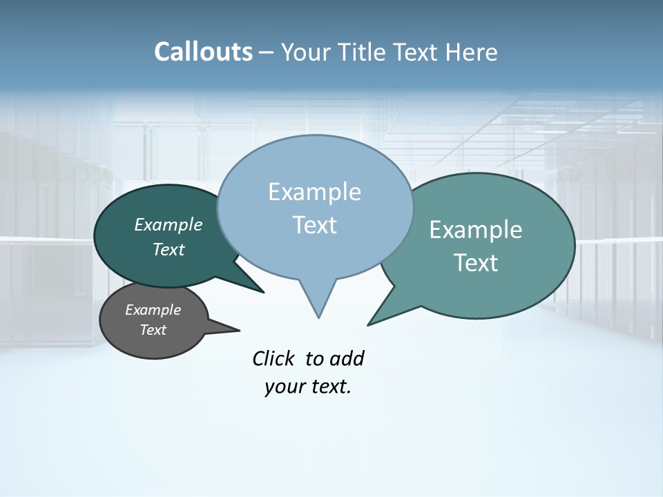 Futuristic Passage Inside PowerPoint Template