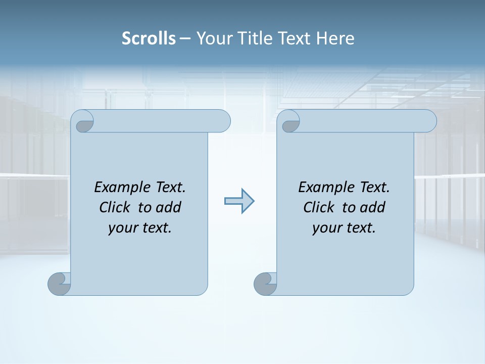 Futuristic Passage Inside PowerPoint Template