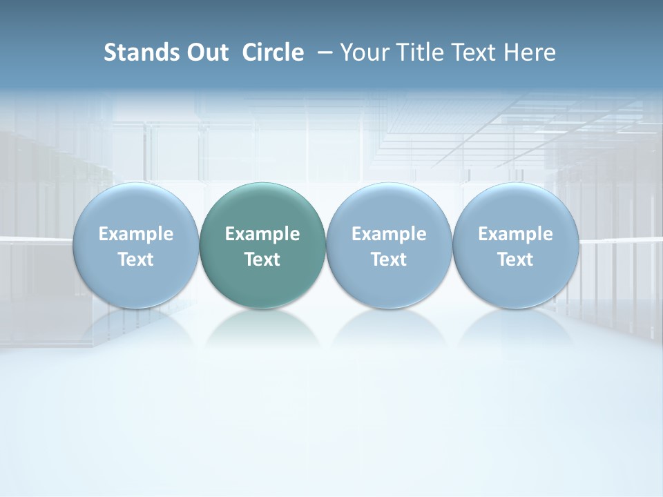 Futuristic Passage Inside PowerPoint Template