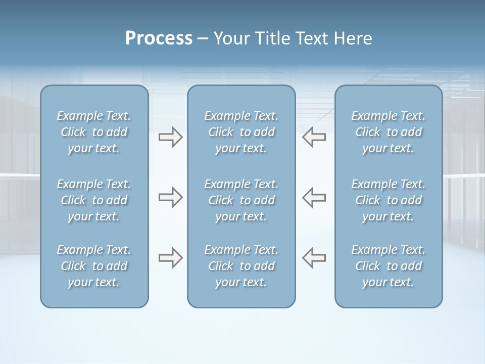 Futuristic Passage Inside PowerPoint Template