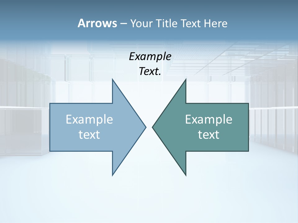 Futuristic Passage Inside PowerPoint Template