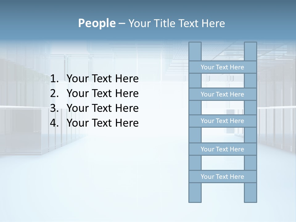 Futuristic Passage Inside PowerPoint Template