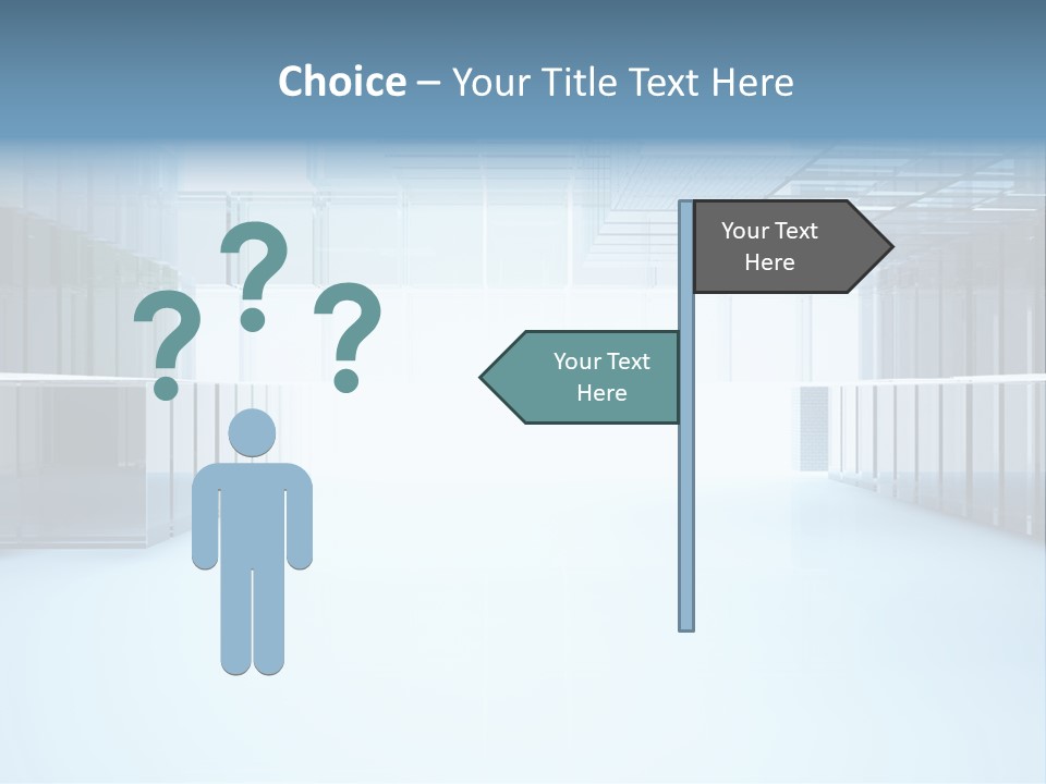 Futuristic Passage Inside PowerPoint Template