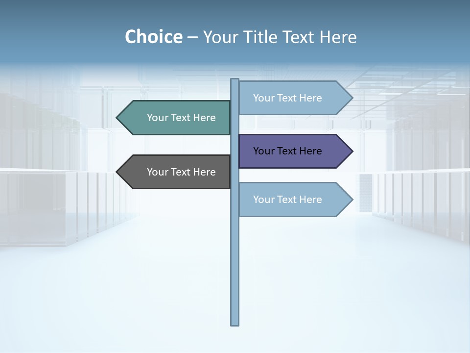 Futuristic Passage Inside PowerPoint Template
