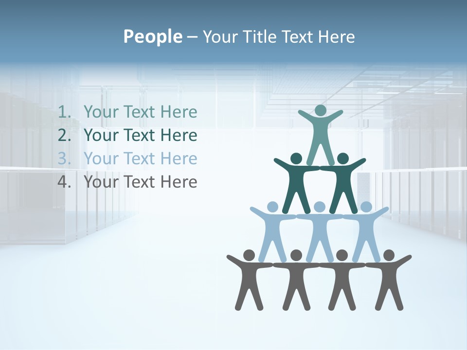 Futuristic Passage Inside PowerPoint Template