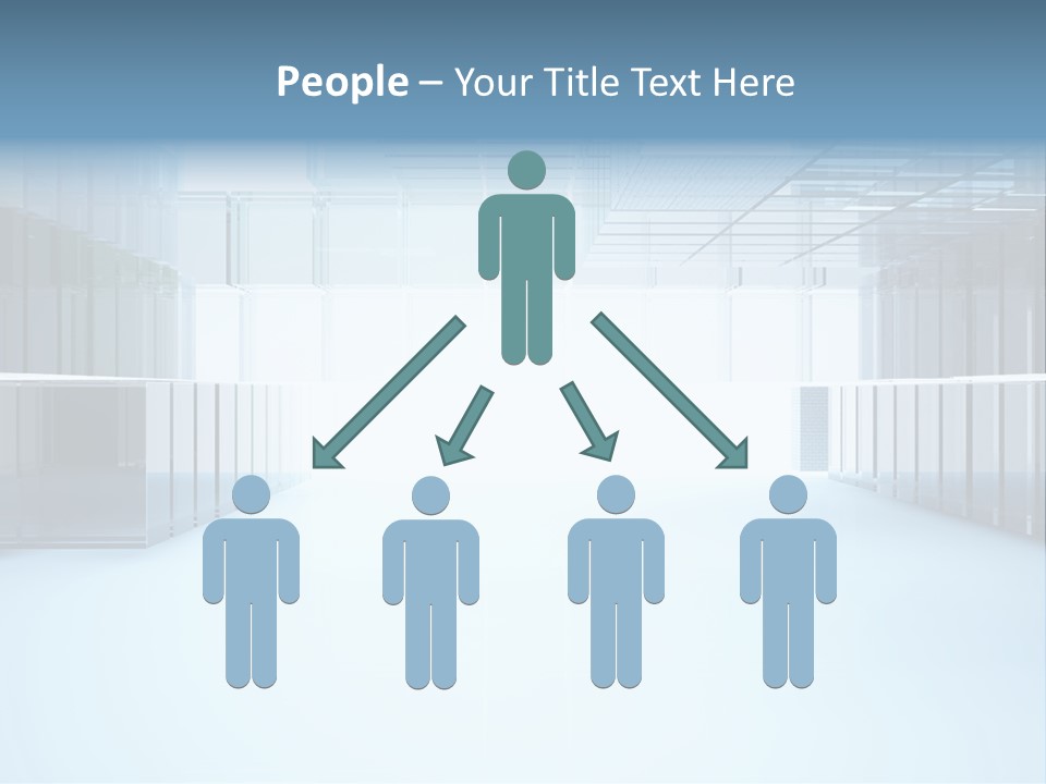 Futuristic Passage Inside PowerPoint Template