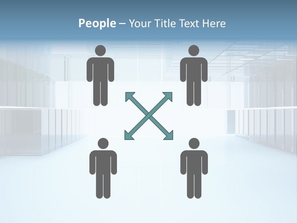 Futuristic Passage Inside PowerPoint Template