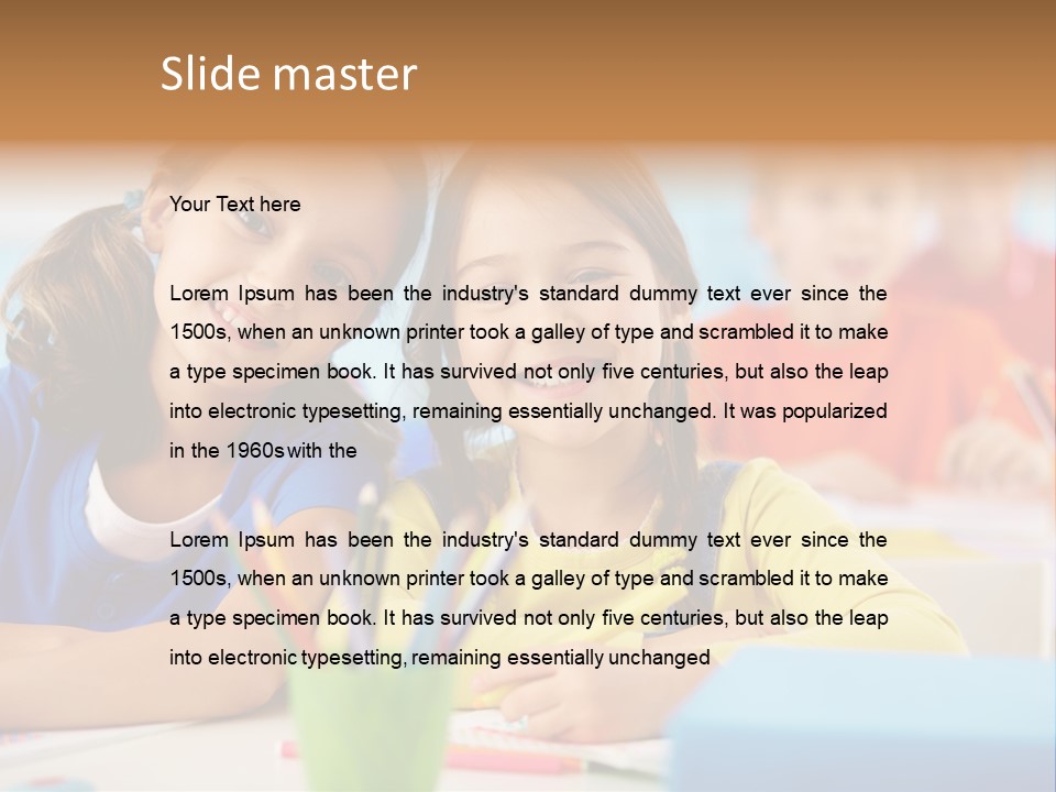 Positive Girl Junior PowerPoint Template