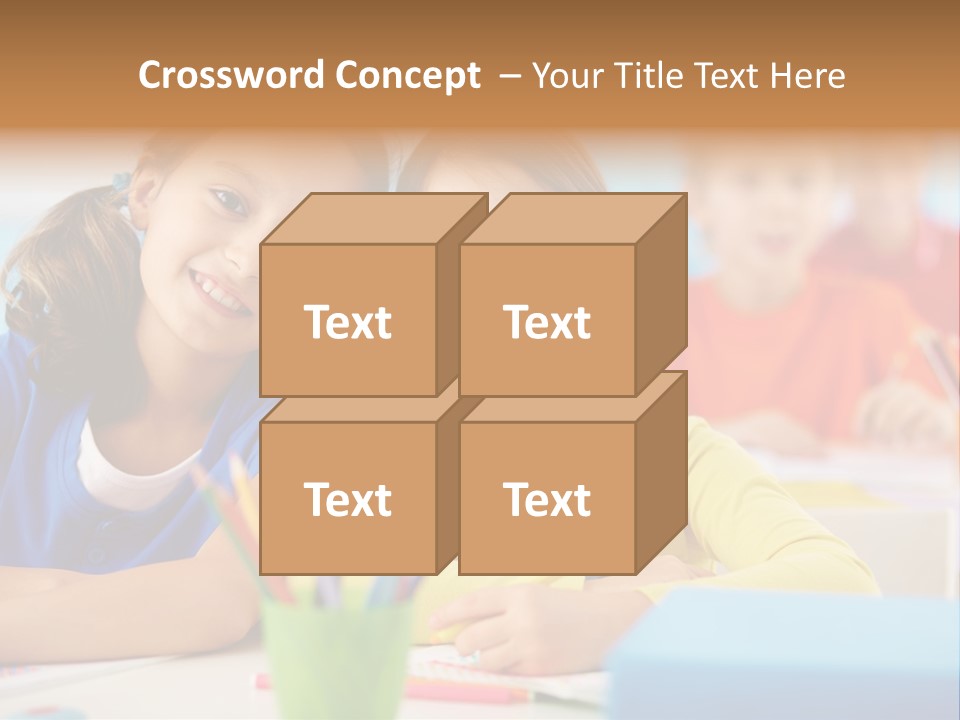 Positive Girl Junior PowerPoint Template