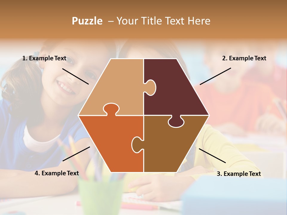 Positive Girl Junior PowerPoint Template