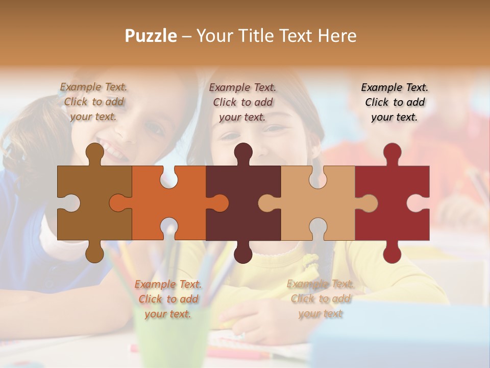 Positive Girl Junior PowerPoint Template