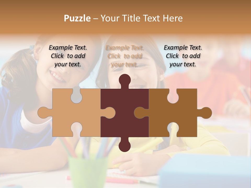 Positive Girl Junior PowerPoint Template