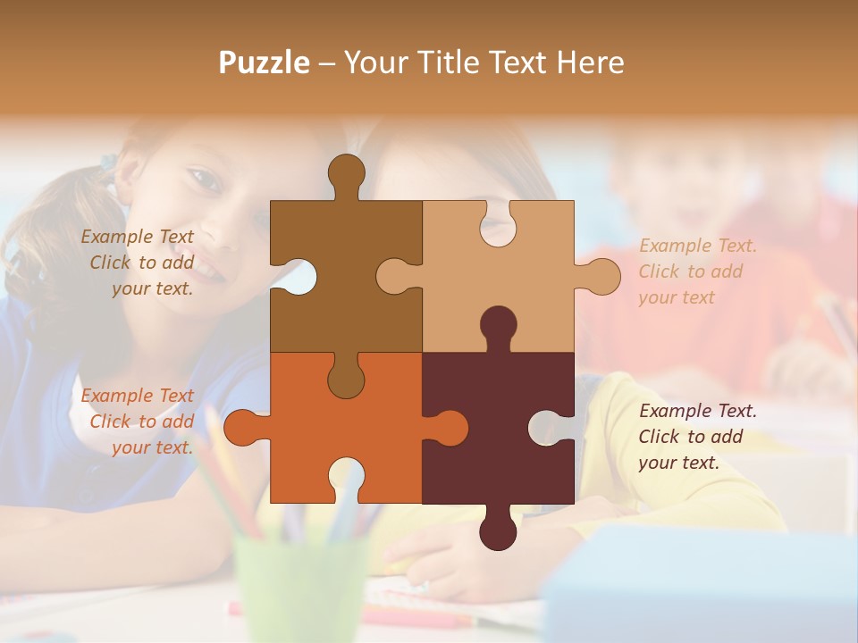 Positive Girl Junior PowerPoint Template