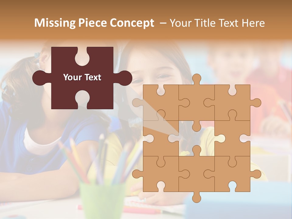 Positive Girl Junior PowerPoint Template