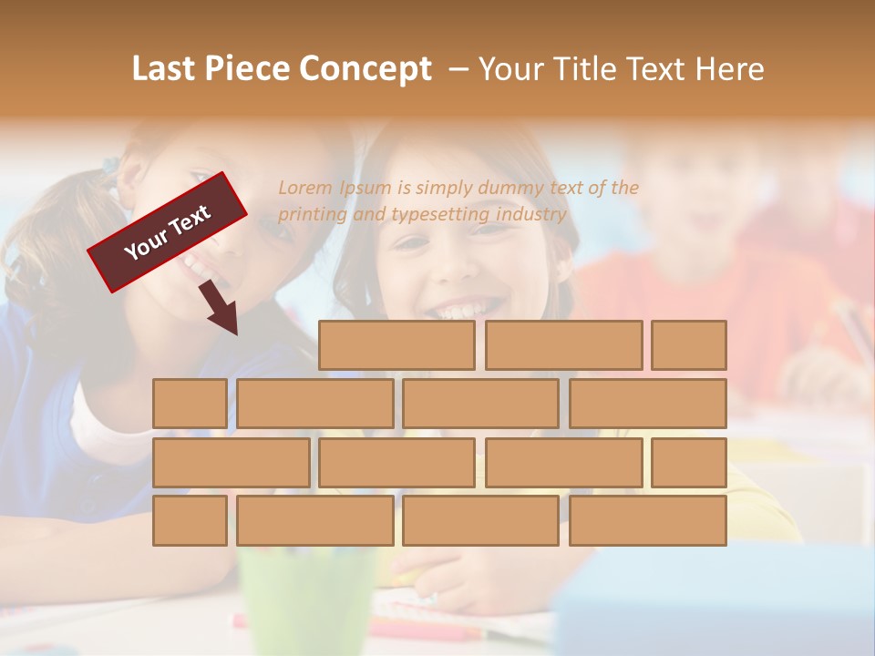 Positive Girl Junior PowerPoint Template