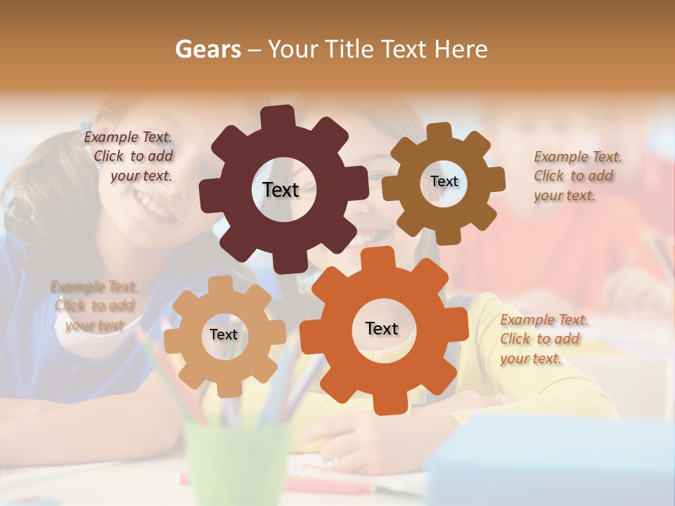 Positive Girl Junior PowerPoint Template