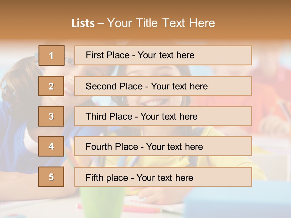 Positive Girl Junior PowerPoint Template