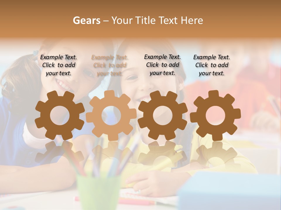 Positive Girl Junior PowerPoint Template