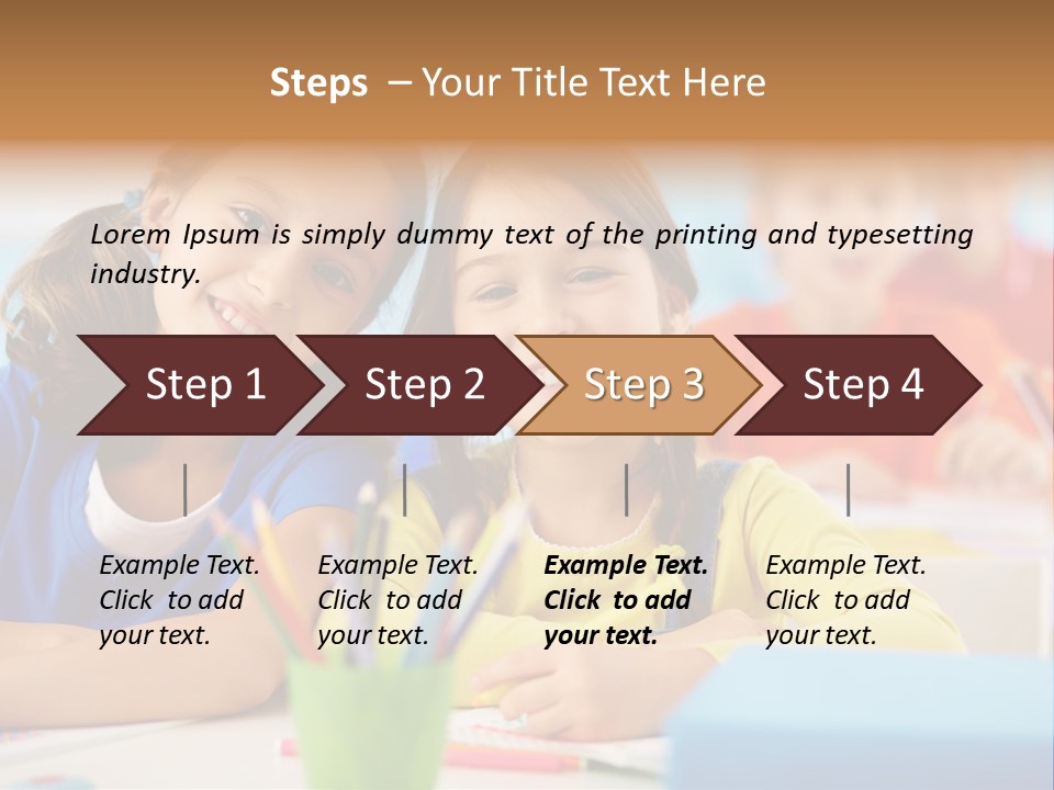 Positive Girl Junior PowerPoint Template