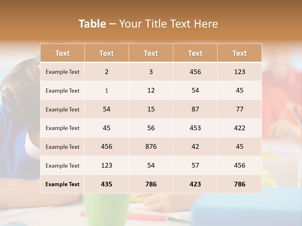 Positive Girl Junior PowerPoint Template