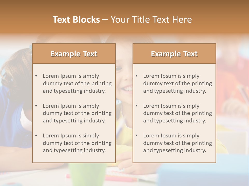 Positive Girl Junior PowerPoint Template