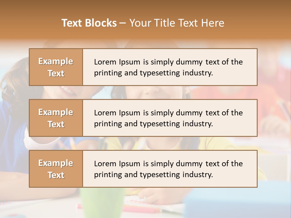Positive Girl Junior PowerPoint Template