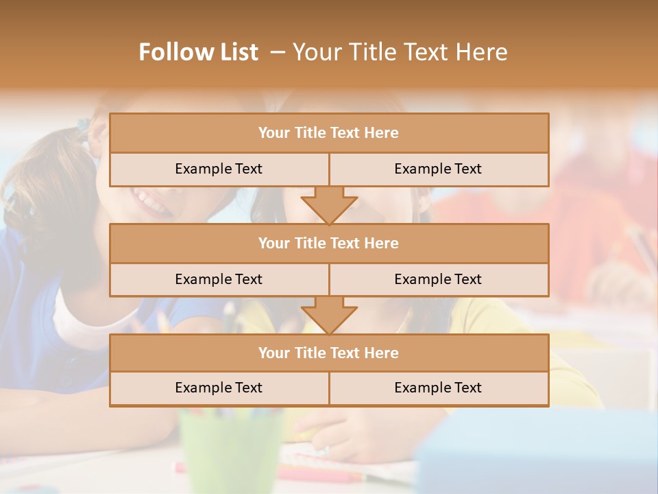 Positive Girl Junior PowerPoint Template