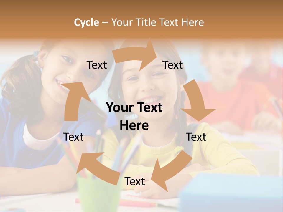 Positive Girl Junior PowerPoint Template