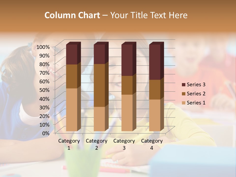 Positive Girl Junior PowerPoint Template