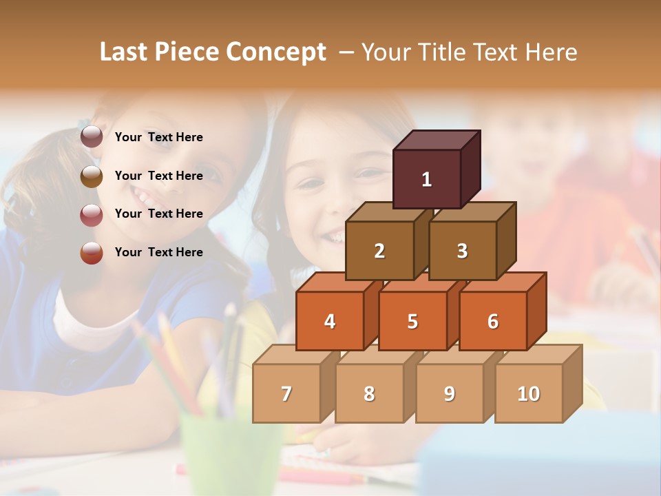 Positive Girl Junior PowerPoint Template