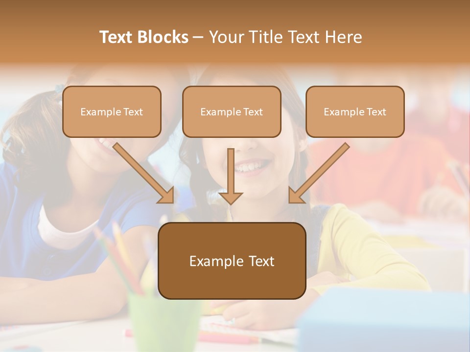 Positive Girl Junior PowerPoint Template