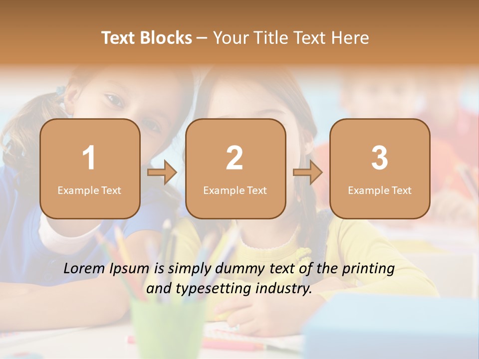 Positive Girl Junior PowerPoint Template