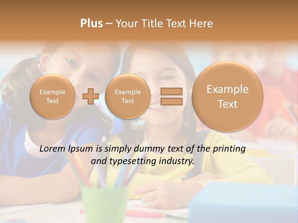 Positive Girl Junior PowerPoint Template