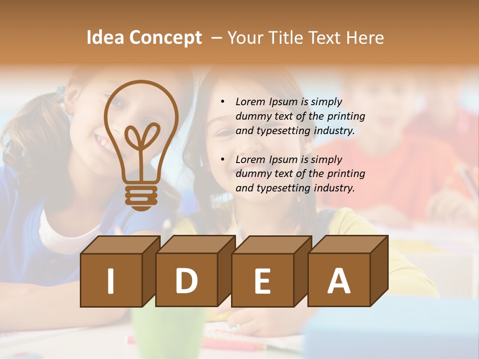 Positive Girl Junior PowerPoint Template