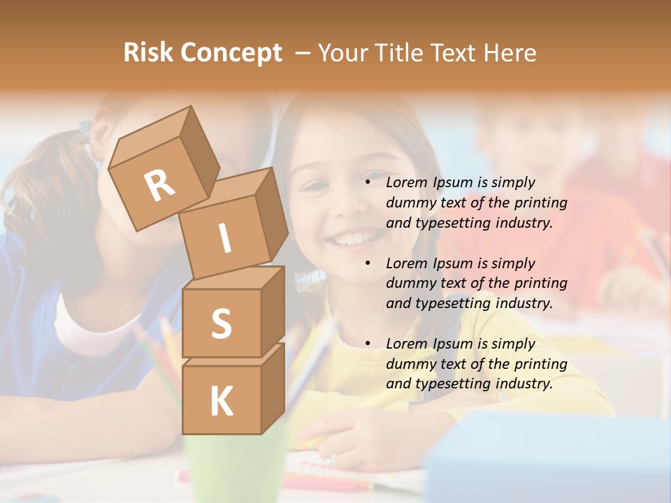 Positive Girl Junior PowerPoint Template