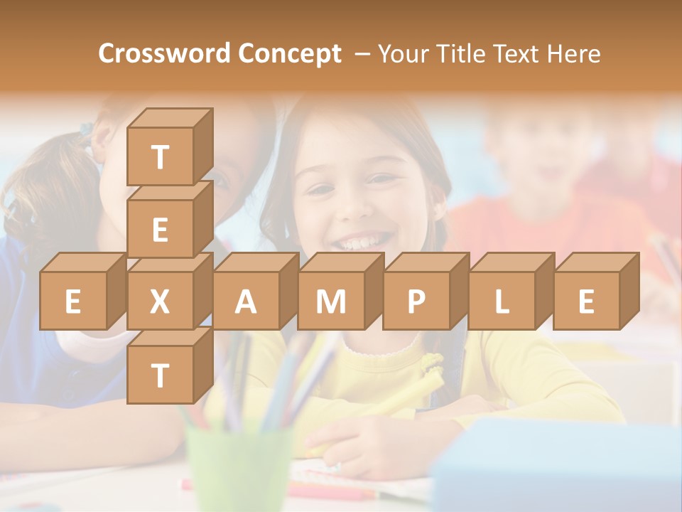 Positive Girl Junior PowerPoint Template