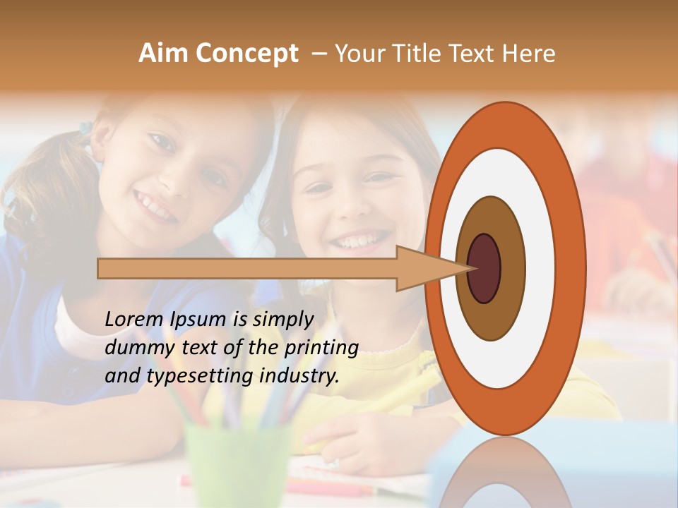 Positive Girl Junior PowerPoint Template