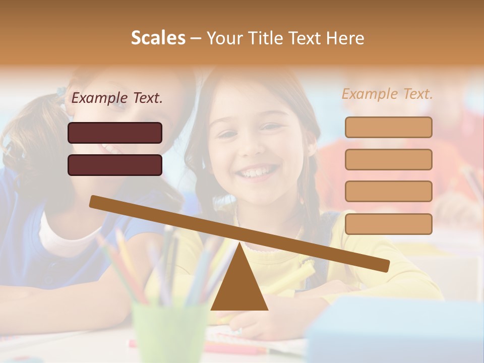 Positive Girl Junior PowerPoint Template