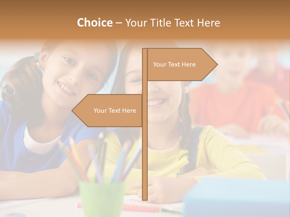 Positive Girl Junior PowerPoint Template