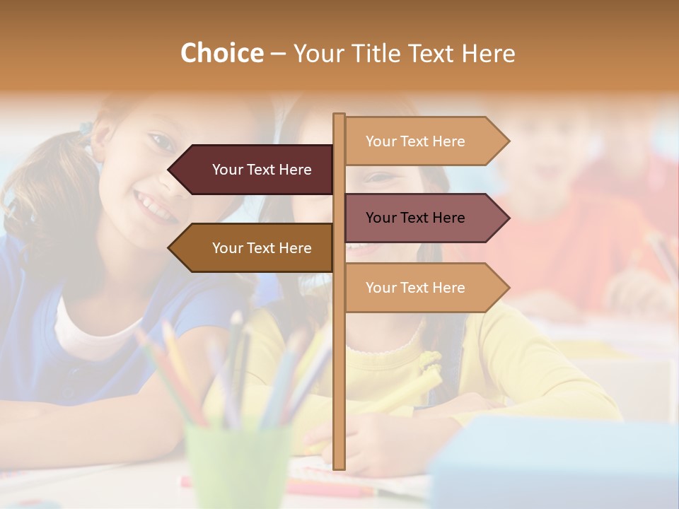 Positive Girl Junior PowerPoint Template