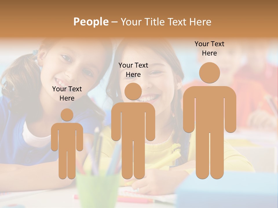 Positive Girl Junior PowerPoint Template